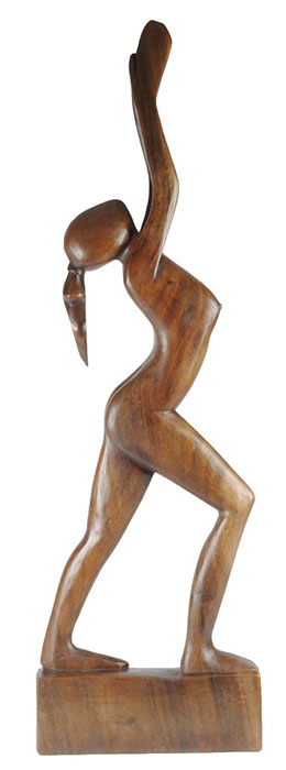 Wooden Lady Arms Up 100Cm